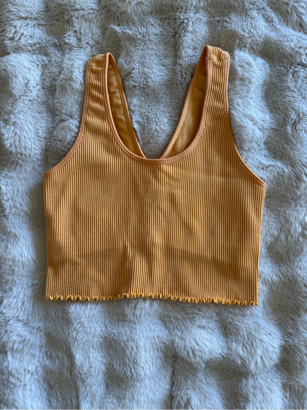 Spiritual Gangster Orange Tank with built in Shelf Bra